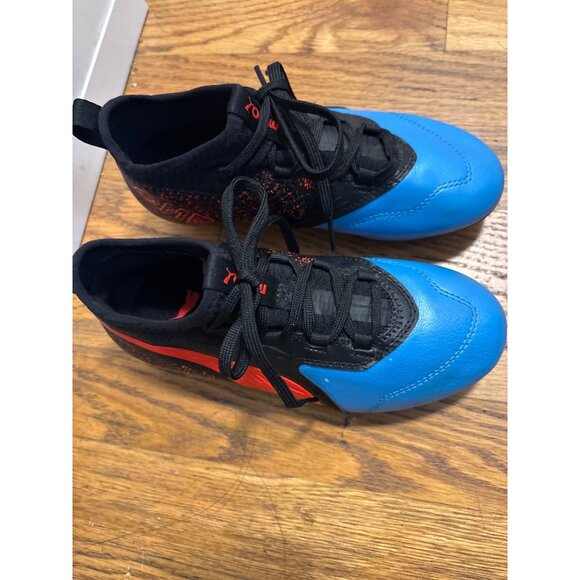 Puma Future Z 4.3 FG/AG Youth Soccer Cleats Blue/Red Size 1.5C - Picture 2 of 8